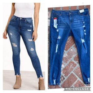 Blue Republic “Rayon” high rise distressed jeans